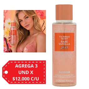 Body Mist Victorias Secret con Shimmer - BARE VANILLA JOY 