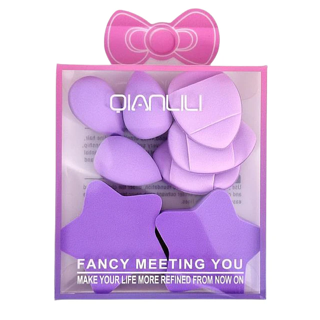 Set de Esponjas de Maquillaje Beauty Blender + Borlas - AU269 (Colores surtidos)