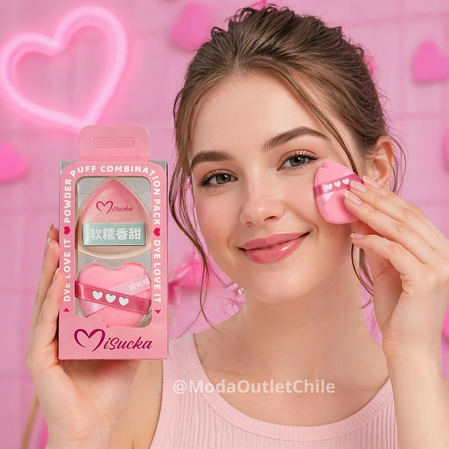 Caja de 12 Set de Maquillaje Misucka Esponja + Borla - AU274