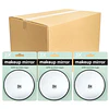 Caja con 12 Espejos Faciales Redondo con Aumento y Ventosas - X3