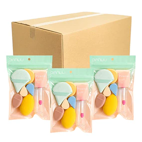Caja de 12 Set de Esponjas de Maquillaje + accesorios Multifuncionales - 3516