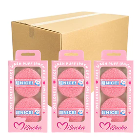 Caja de 12 Set de Esponjas Faciales para Limpieza Misucka 2 Piezas - AU295