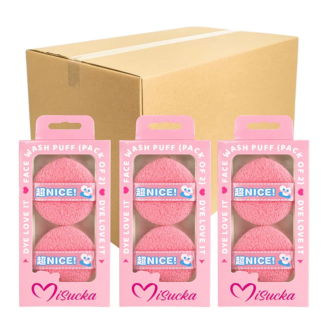Caja de 12 Set de Esponjas Faciales para Limpieza Misucka 2 Piezas - AU295