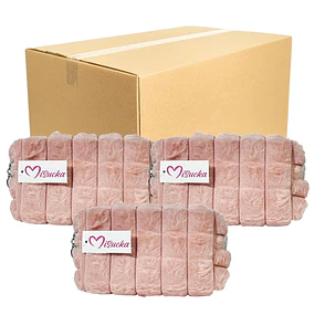 Caja de 12 Cosmetiqueros Peludos de Misucka Premium (Se envían Colores Surtidos) - AU298