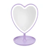 Espejo de Maquillaje LED en Forma de Corazon con Base, Usa Pilas  (Colores Surtidos)  - AU299