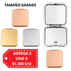 Espejo de Cartera Doble Aumento Glam Square (Grande) Colores Surtidos - AU309 