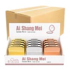 Caja de 12 Espejos de Cartera Doble Aumento Glam Square (Mediano) Colores Surtidos - AU312