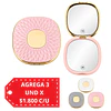Espejo de Cartera Doble Aumento Glam Pink Gold Colores Surtidos - AU313
