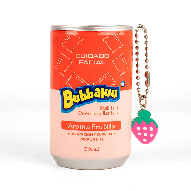 Toallas Desmaquillantes Bubbaluu en tarro 30 Unidades - 1862 FRUTILLA