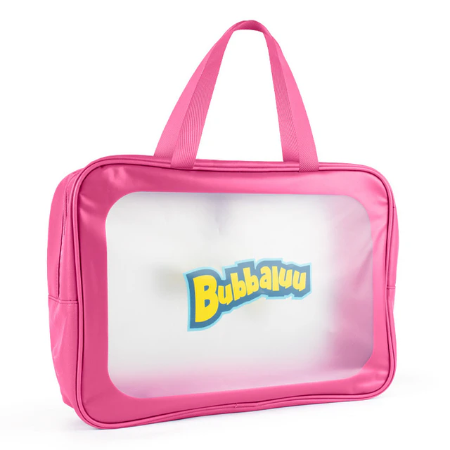 Bolso Multiuso Bubbaluu Transparente con Asa - Rosado 1947