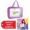 Bolso Multiuso Bubbaluu Transparente con Asa - Rosado 1946