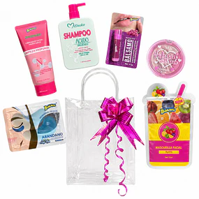 Set de Belleza y Cuidado Personal Multimarcas Incluye Bolsa y Cinta - 7 Piezas 