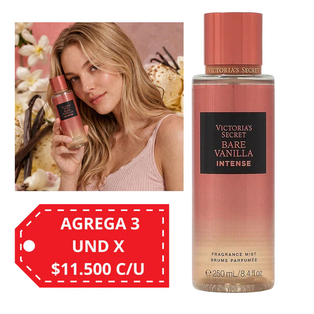 Body Mist Victorias Secret 250 ML - BARE VANILLA INTENSE 