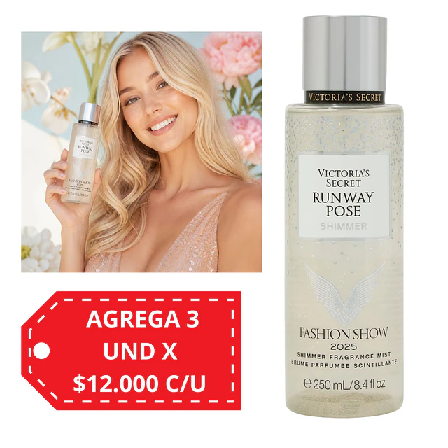Body Mist Victorias Secret 250 ML - RUNWAY POSE SHIMMER 