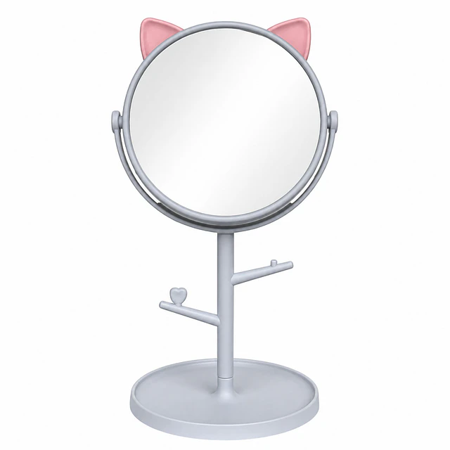 Caja de 12 Espejos de Maquillaje Con Soporte Multifuncional (Diseños y Colores Surtidos) 