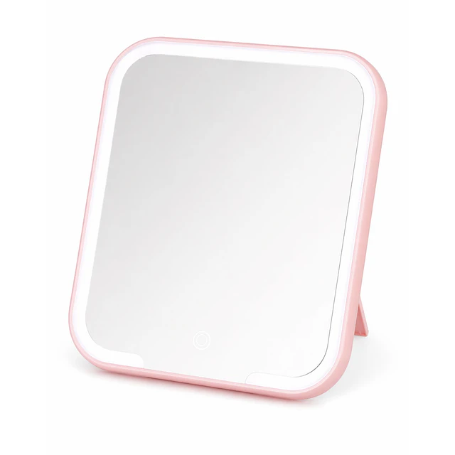 Caja de 6 Espejos Led Tactil de Tocador (Colores Surtidos) 23 x 20 CM Incluye USB - AW19