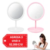 Espejo Led de Tocador Redondo USB (Colores Surtidos) Venta Unitaria - AW20 