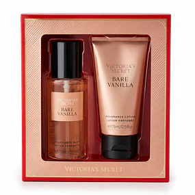 Set Regalo Victorias Secret Body Mist 75 ML y Lotion 75 ML - BARE VANILLA 