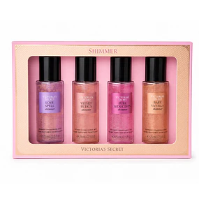 Set Regalo Victorias Secret 4 Body Mist 75 ML Shimmer 