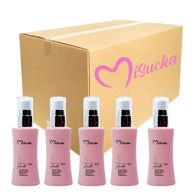 Caja de 12 Aceite Capilar Misucka con Biotina - 50 Ml