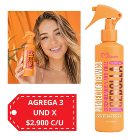Termo Protector de Calor, Desenredante & Anti frizz Misucka - 180ML - CEBOLLA