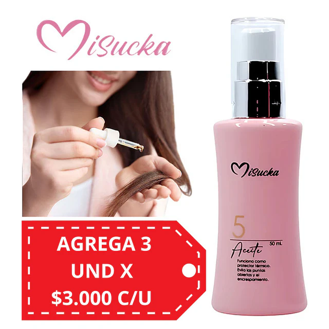 Aceite Capilar Misucka con Biotina - 50 Ml