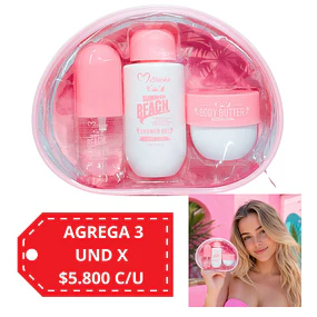 Mini Set Misucka Showe Gel, Body Mist y Manteca Corporal - 3 Piezas Tropical Affair