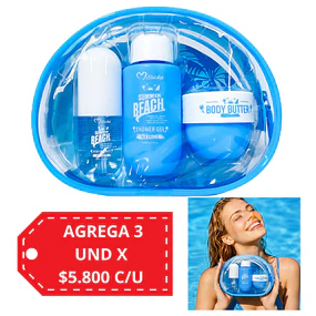 Mini Set Misucka Showe Gel, Body Mist y Manteca Corporal - 3 Piezas SEA BREEZE