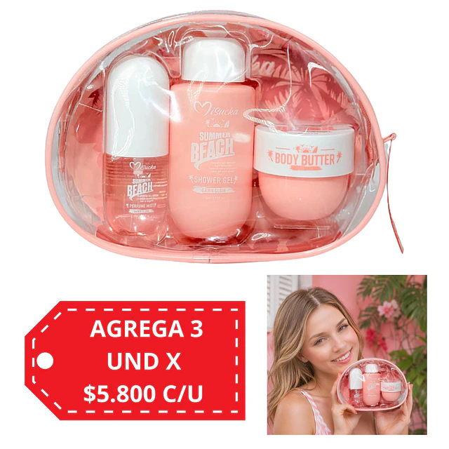 Mini Set Misucka Showe Gel, Body Mist y Manteca Corporal - 3 Piezas Dawn Glow
