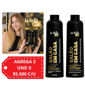 Pack de Shampoo y Acondicionador La Bella Liss - Salón En Casa 600 ML 