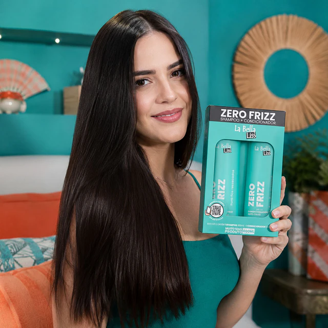 Pack de Shampoo y Acondionador La Bella Liss - Zero Frizz 600 ML 