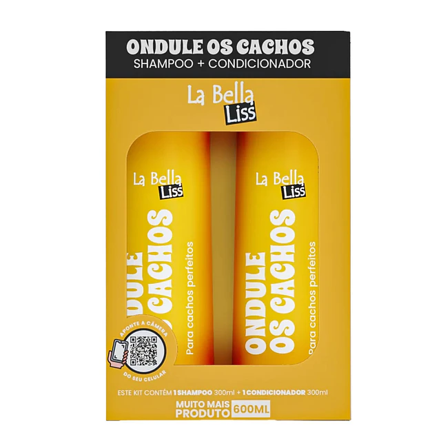 Pack de Shampoo y Acndicionador La Bella Liss - Rizos Perfectos 600 ML 