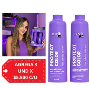 Pack de Shampoo y Acondicionador La Bella Liss - Protección del Color 600 ML