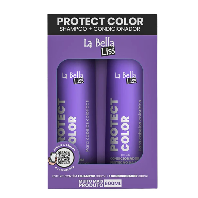 Pack de Shampoo y Acondicionador La Bella Liss - Protección del Color 600 ML