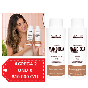 Pack Capilar Glatten Professional - Mandioca y Coco 450 ML 