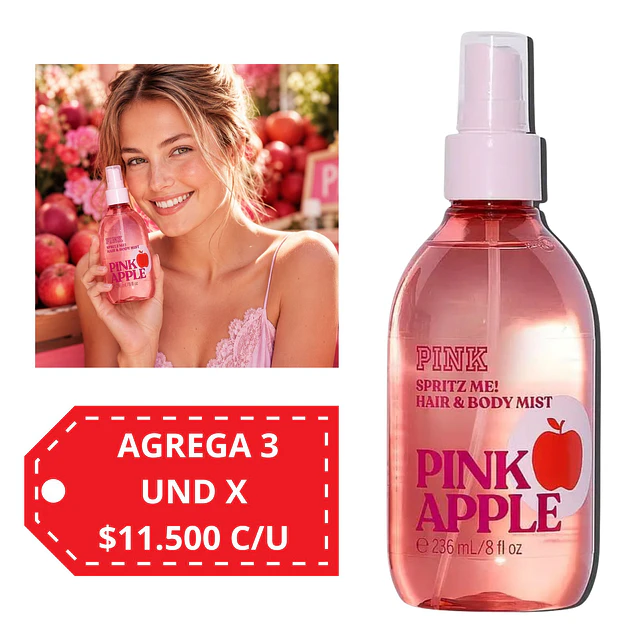 Body Mist y Perfume para Cabello Pink Victorias Secret 236 ML - PINK APPLE 
