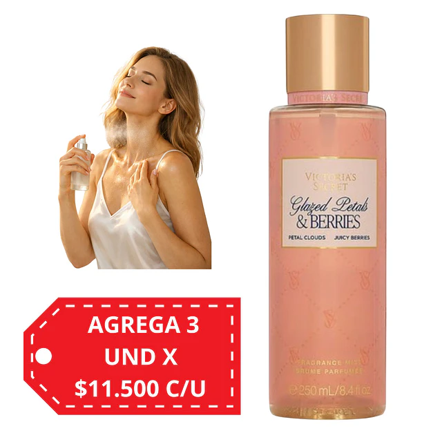 Body Mist Victorias Secret 250 ML - GLAZED PETALS & BERRIES 