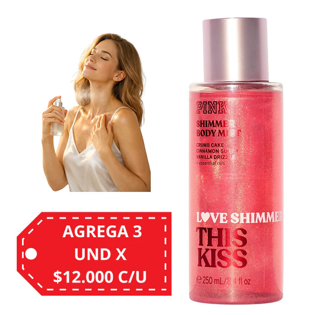Body Mist Pink de Victorias Secret 250 ML - THIS KISS SHIMMER
