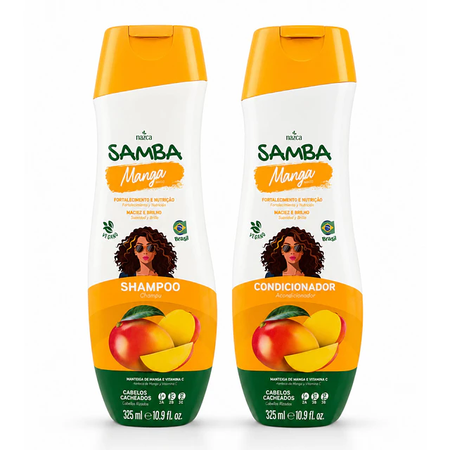 Pack Shampoo y Acondicionador Samba Manga 325 ML 