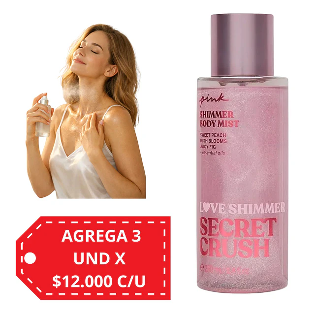 Body Mist Pink de Victorias Secret 250 ML - SECRET CRUSH SHIMMER