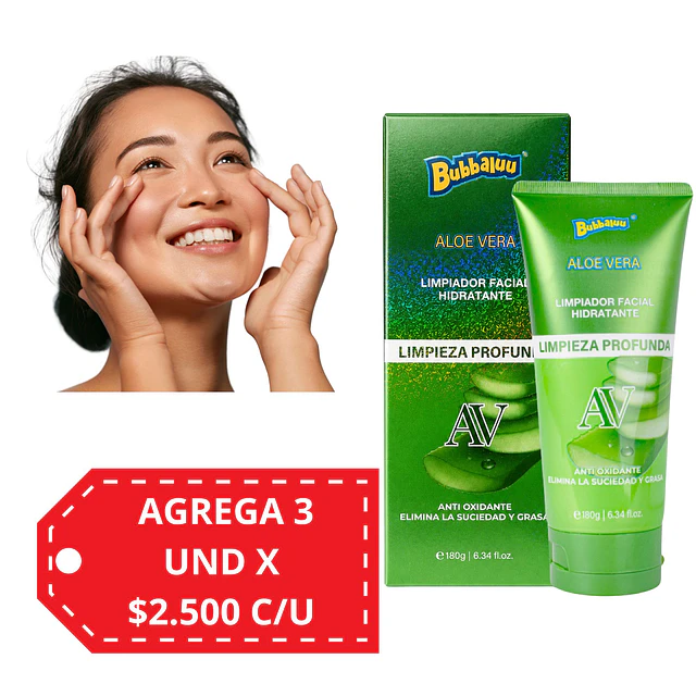 Limpiador Facial Bubbaluu - Aloe Vera 180g - 1873