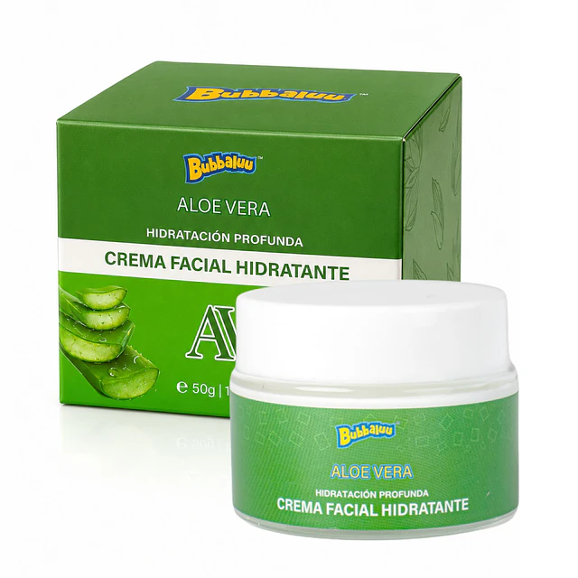 Crema Facial Hidratante Bubbaluu - Aloe Vera 50g - 1871