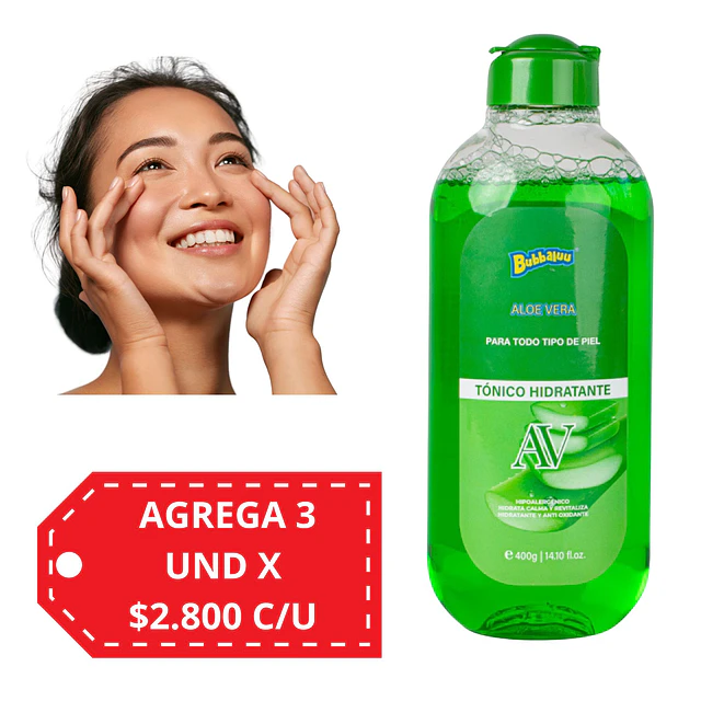 Tónico Hidratante Bubbaluu - Aloe Vera 400ml - 1874
