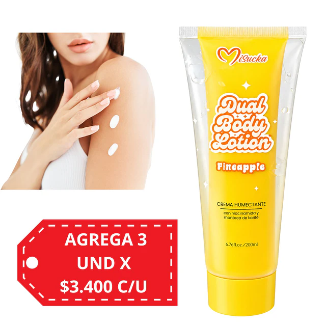 Loción Corporal Misucka Dual Body Lotion - Pineapple 200ml
