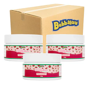 Caja de 12 Cremas Desmaquillante Bubbaluu Argan y Colageno - Sandia 100g - FT1814