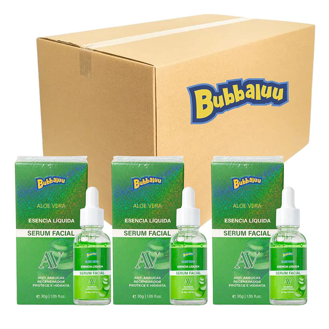 Caja de 12 Serum Faciales Bubbaluu - Aloe Vera 30g - 1872
