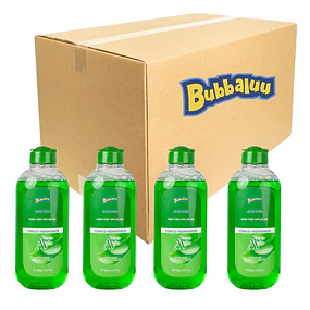 Caja de 12 Tonicos Hidratantes Bubbaluu - Aloe Vera 400ml - 1874