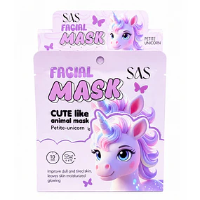 Caja de 12 Mascarillas Faciales SAS Cosmetics - UNICORNIO 