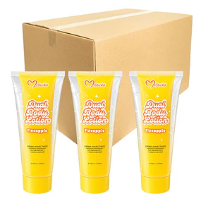 Caja de 12 Lociones Corporales Misucka Dual Body Lotion - Pineapple 200ml 