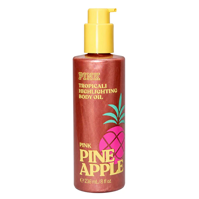 Aceite Corporal Iluminador PINK Victorias Secret - 236 ML - PINE APPLE 